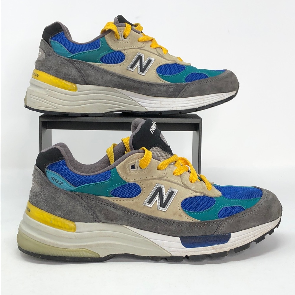 New Balance Mens 992 Made In USA Colorblock M992RR Lifestyle Shoes - Size 7